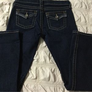 Victoria Secret sexy jeans. Dark wash, back flap Size 4